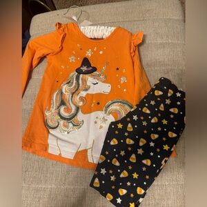 Orange Unicorn Halloween Outfit